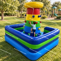 Vente chaude Parc de jeux commercial Parcours d'obstacles Château gonflable Thème licorne