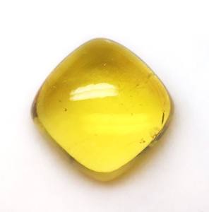 พลอยเบอรีลบูชอนธรรมชาติ-อัญมณีสีเหลืองพลอยอะความารีน-หินขัดผิวเรียบเกรดสูงสุด - Product Image 5