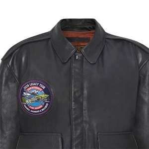 Veste de vol en cuir véritable pour homme avec col en fourrure amovible et fermeture à glissière robuste-idéale pour les pilotes et les passionnés - Product Image 6