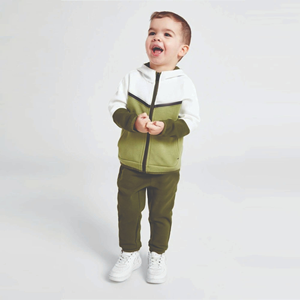 Ensemble survêtement à capuche pour homme adulte en coton 100% personnalisé 2025, broderie, manches longues, survêtement d'hiver - Product Image 3