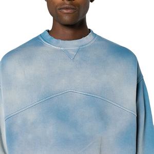 2024 Finch Garment personalizado sol desvanecido cuello redondo sudadera algodón peso pesado vintage recortado cuello redondo capuchas y sudaderas - Product Image 2