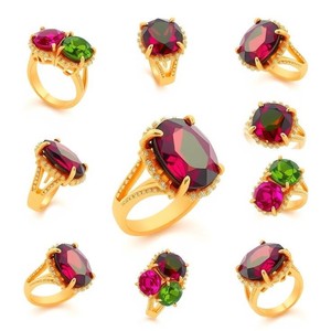 แหวนพลอยเงินสเตอร์ลิงสี925 18K ง่ามชุบทอง18K สำหรับงานแต่งงานและวันครบรอบของผู้หญิง - Product Image 6