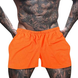 Pantalones Cortos de Entrenamiento para Hombre, Shorts Lisos de Malla de Poliéster para Correr, Peso Pesado, Fitness, Deportes Atléticos, Envío DDP - Product Image 4