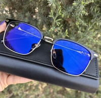 Lunettes Photochromiques Métal TR90 Premium pour Hommes, Reflet Bleu, Carrées, Optiques Pêche, Noir et Or, 2026