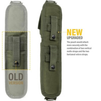 Pochette tactique respirante Molle pour accessoires, sac à bandoulière, fixation pour sac à dos, organisateur d'outils de chasse en polyester durable