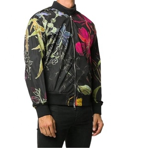 Chaquetas de invierno personalizadas de fábrica de ropa para hombre, chaqueta bomber con cuello de béisbol de estilo unisex con bordado de chenilla - Product Image 2