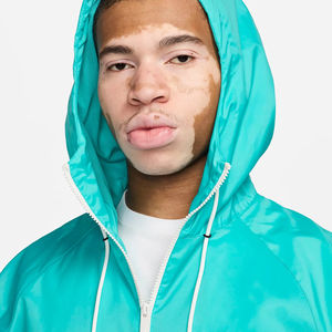 Ensemble survêtement respirant personnalisé pour homme, veste zippée, broderie, style sportif, capuche, hiver, exercice en plein air - Product Image 4