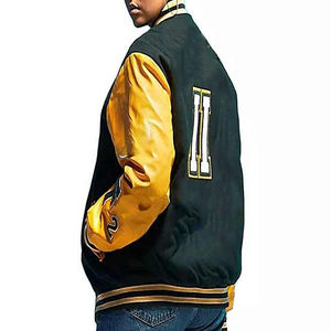 Chaqueta de béisbol de invierno para hombre, chaquetas universitarias de lana con logotipo personalizado, chaqueta de béisbol universitaria de diseño personalizado para hombre - Product Image 2