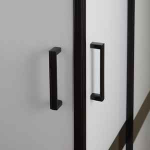 KORICINI 70x90 PROFILS NOIRS MATS avec VERRE IMPRIMÉ NUMÉRIQUE pour CABINE DE DOUCHE Design Moderne Minimaliste Durable Origine Italie - Product Image 5