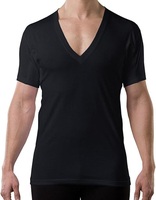 Camiseta Interior Casual para Hombre, 100% Algodón, Cuello en V Profundo, Ajuste Original con Almohadillas Absorbentes de Sudor, Ecológica, Transpirable, Directo de Fábrica
