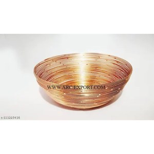 Home Storage Fruit <b>Basket</b> Black Powder Coated Pure Iron and <b>Wood</b> Table Decorating Storage <b>Basket</b> for Wedding and Events Usage - Product Image 6