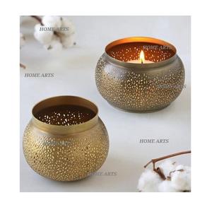 Ensemble de 2 bougeoirs en fer au design fabuleux, forme ronde, taille personnalisée, pour une utilisation en intérieur et en extérieur - Product Image 2