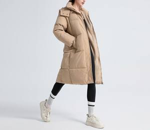 Veste longue d'hiver réversible pour femmes grande taille imperméable respirant coton écologique extérieur chaud intérieur à capuche Design - Product Image 6