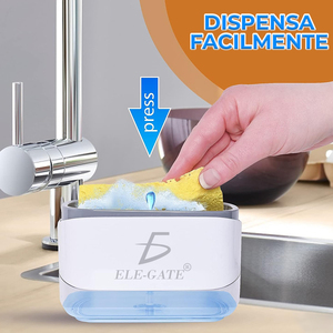 Dispenser di sapone liquido per la casa con porta spugna - Product Image 3