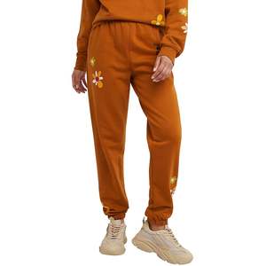 Pantalones de chándal de algodón estampados para mujer Joggers de mujer con ajuste relajado Pantalones de gimnasio de lana Lisa Estilo frontal plano de invierno - Product Image 6