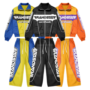 Custom Summer Nylon Polyester Shell Tracksuit Two Piece Jogging Heat Suit <b>Track</b> Windbreaker <b>Jacket</b> Sets <b>for</b> <b>Men</b> Sweat Suit - Product Image 1
