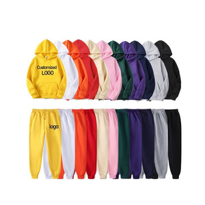 ชุดสูทแนวสตรีทผ้ากำมะหยี่แขนยาวมีฮู้ดชุดเสื้อผ้า2ชิ้น - Product Image 2