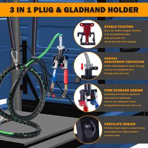 طقم خطوط هواء للشاحنات نصف المقطورة من بوراي بطول 13.5 قدم، مجموعة 3 في 1 تشمل أسلاك المقطورة وخراطيم الفرامل الهوائية لطراز بيتربيلت 224 - Product Image 3