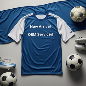Camiseta de fútbol deportiva personalizada para jóvenes, ropa de fútbol, camiseta Unisex transpirable de fútbol, camisetas de cuello redondo para hombres - Product Image 3
