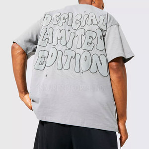Nouveau design 2025 – T-shirts personnalisés pour hommes en polyester/coton, imprimés en relief, écologiques, séchage rapide, grandes tailles, vente en gros - Product Image 2