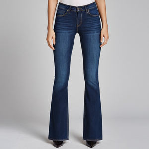 Beautiful Ladies <b>Denim</b> Bootcut Pant with Slight Flare Bottom, Fine Stitch Detailing and Comfortable <b>Stretch</b> for Effortless Style - Product Image 1