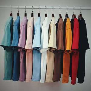 เสื้อยืดผ้าฝ้าย100% สำหรับผู้ชายเสื้อยืดผ้าฝ้าย280GSM ขนาดใหญ่ออกแบบโลโก้ได้ตามต้องการ - Product Image 2