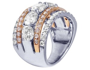 Custom Iced Out S925 Sterling <b>Silver</b> With Moissanite Round Diamond Band <b>Ring</b> For <b>Men</b> Hip Hop Jewelry - Product Image 3