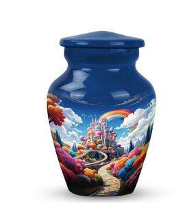 Arc-en-ciel sur le royaume coloré urnes pour cendres de crémation urnes modernes pour cendres humaines souvenir urnes décoratives pour cendres - Product Image 1