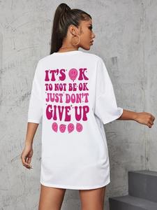 Camisetas con serigrafía para mujer, camiseta informal para mujer, camiseta de gran tamaño para mujer - Product Image 2