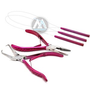Pince d'extension de cheveux professionnelle en acier inoxydable de haute qualité outils d'extension de cheveux en plastique multifonctions - Product Image 6