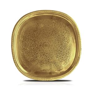 Plateau de service en laiton - Motif végétal écologique Design moderne personnalisable pour les occasions de mariage - Product Image 2