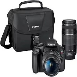 Appareil photo reflex numérique T7 de qualité industrielle, kit de 2 objectifs noir avec objectif EF18-55mm EF 75-300mm, personnalisation OEM, entièrement en stock - Product Image 2