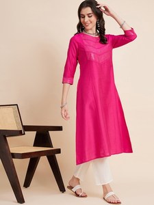 Ropa Étnica India, Kurtis de Rayón Listos para Usar, Estampados, Disponibles en Tallas Grandes, para Damas Indias/Pakistaníes, OEM, Elegantes, Corte en A, Largos - Product Image 2
