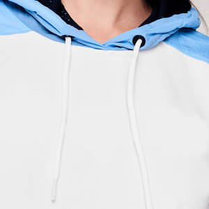 100% Cotton Solid Terry Embroidery Front Custom Logo Printing Women Pullover Fleece <b>Crop</b> <b>Top</b> Hoodie - Product Image 4