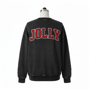 Sudadera para Mujer con Efecto Deslavado al Sol, Algodón de Primera Calidad, Felpa, Aspecto Desgastado, Logotipo Personalizado, Apliques Estampados, Sudadera Básica para Mujer - Product Image 2