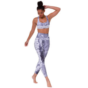 Mallas de yoga sólidas de secado rápido para mujer, mallas de entrenamiento de longitud completa con cintura elástica alta para ropa de gimnasio - Product Image 5