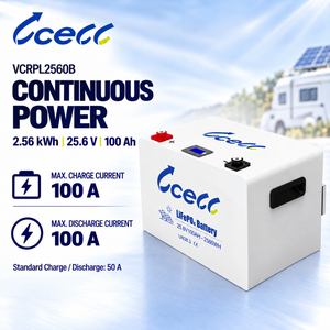แบตเตอรี่ LiFePO4 25.6V 100Ah ทนทาน อายุการใช้งานยาวนาน พร้อมระบบ BMS สำหรับรถบ้าน พลังงานแสงอาทิตย์ เรือ และระบบไฟฟ้านอกกริด - Product Image 4