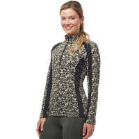 Haut de sport équestre à manches longues pour femme, idéal pour la compétition, à porter sous les jodhpurs