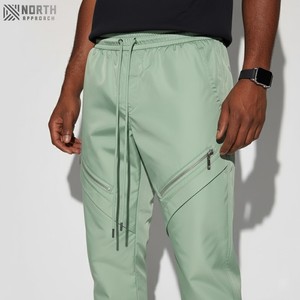 Pantalon baggy en éponge 100% coton personnalisé pantalon de survêtement léger avec broderie, lavage à l'acide pantalon de survêtement évasé pour hommes - Product Image 6