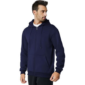 Sweatshirts à capuche zippés pour hommes, mode 2025, tendance OEM, sweatshirts personnalisés à fermeture éclair, vêtements de sport en coton décontractés, sweats à capuche en vrac - Product Image 4