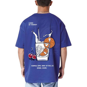 เสื้อยืดโอเวอร์ไซส์คุณภาพสูงสำหรับผู้ชายเสื้อยืดน้ำหนักเบาเสื้อเชิ้ตลำลองสีพิเศษ - Product Image 5