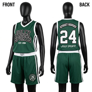 Women Basketball Jersey And Short <b>Set</b> Premium GSM Breathable Polyester <b>Mesh</b> Green Side Panel Custom Embroidery Logo Women's <b>Sets</b> - Product Image 2