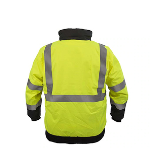 Chaqueta bomber reflectante de trabajo de alta visibilidad | Ropa DE SEGURIDAD impermeable Ripstop para construcción y trabajo en carretera - Product Image 4