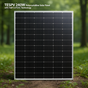 Panneau solaire polycristallin TESPV 240W avec technologie PERC à demi-cellules - Product Image 3