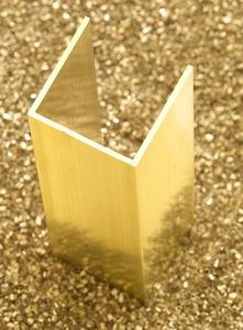 PROFILS FILTO Nouveau canal en laiton de fabrication personnalisée 40X40X10X2mm - Product Image 3