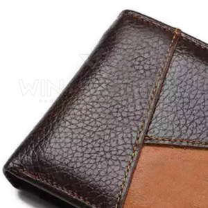 Portefeuilles en cuir pour hommes, design personnalisé en gros, ouverts, courts, écologiques, couleur unie, haute qualité, personnalisables - Product Image 6