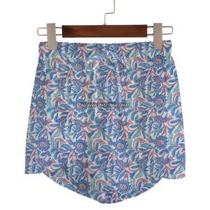 Hand Block Print Wrap Shorts Women's Summer Loungewear Cotton Block Print Wrap Shorts Beach Girls Collection Baby Doll Style - Product Image 6