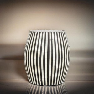 Tabouret Console incrusté d'os de luxe Table Console pour chambre à coucher salle à manger Design contemporain personnalisable Durable fait à la main FAIZA - Product Image 3