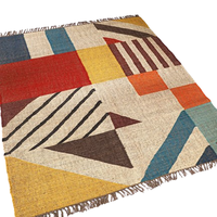 2025 dernière Collection à la main Vintage laine Jute Kilim tapis luxe brodé réversible tapis maison salon prière porte