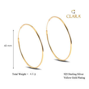 Pendientes de Aro de Plata de Ley 925 de Primera Calidad para Mujeres y Niñas, Regalo Perfecto - Product Image 2